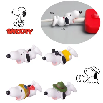 Snoopy Cablu de Date husa de Protectie de Desene animate Drăguț Musca Forma Anti-rupere Protecție Personalizate Creative Capac Protecție