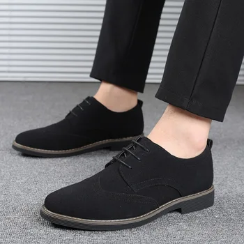 Pantofi pentru bărbați Toamna-Ul de Construcție a forței de Muncă de Protecție a muncii Costum Rezistent la Uzura Barbati din Piele Pantofi Sport de Agrement Negru, Ascuns de El