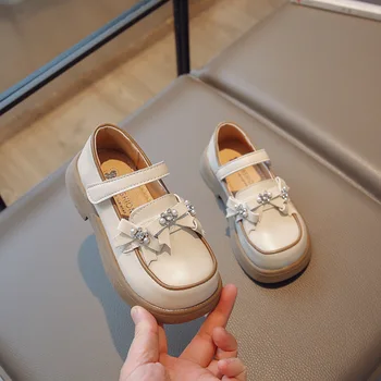 Nouă Copii Printesa Pantofi de Piele de Moda Retro Copii Mocasini Colegiul Britanic Stil Platforma de Cauciuc Fete de Performanță Pantofi