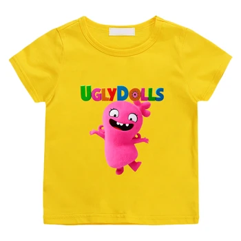 Urât Păpuși de Desene animate T-shirt Băieți/Fete din Bumbac 100% de Vara tricou Kawaii Tipărirea Copiilor de Vara Tricouri O-gât Moale Drăguț Tees