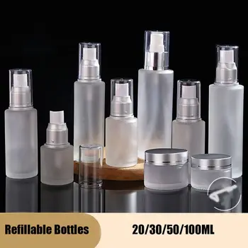 Sticlă Transparentă De Călătorie Comestic Recipient Mată Parfum Spray Sticla De Lotiune Sticle Returnabile