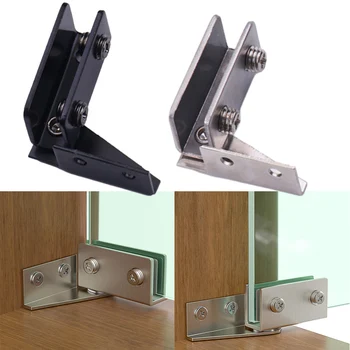 2 BUC Non-perforate Ușă de Sticlă Balama din Oțel Inoxidabil Munifuntional Hardware Pentru Cabinet Vin de Rotație a Arborelui de Uși de Mobilier