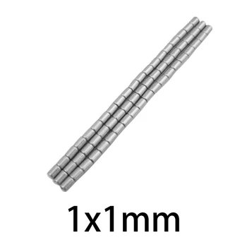300Pcs Magnet Rotund 1x1 mm Magnet Neodim Permanenți NdFeB Super-Puternici Magneți Puternici 1*1Mini Mici N35