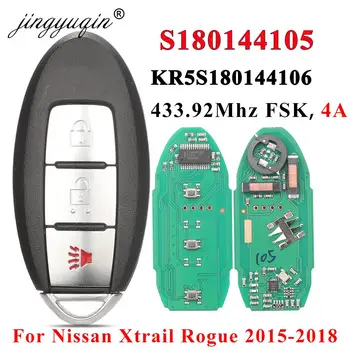 jingyuqin S180144105 Inteligent de la Distanță Masina breloc pentru Nissan X-trail Rogue 2014 2015 2016 2017 2018 KR5S180144106 433,92 MHz 4A Cip