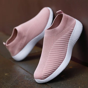 2023 Nou Adidasi Pentru Femei De Moda Pantofi Casual Vulcaniza Confortabil Femei Adidași Aluneca Pe Ciorap Doamnelor Pantofi Plat Femeie Pantofi