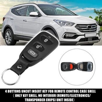 uxcell Masina cu 4 Butoane Telecomanda Cheie Fob Caz de Intrare fără cheie de Acoperire Coajă de Locuințe Instrumente pentru Hyundai pentru Kia 2003-2016 Accesorii