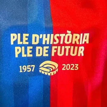2023 Camp Nou Meci de Detalii Pline de Istorie Plină de Viitor Patch Meci Data Text Transfer de Căldură de Fier ON Soccer Patch Insigna