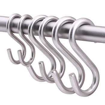 1-10buc din Oțel Inoxidabil S-o Formă de Cârlige Multi-funcția de Puternic portante Cârlig de Haine Pentru Bucătărie, Baie Cuier Hardware Instrument