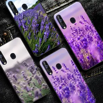 Lavanda flori Violet Caz de Telefon pentru Samsung Galaxy 51 30 de ani a71 Moale cu Capac de Silicon pentru A21s A70 10 A30