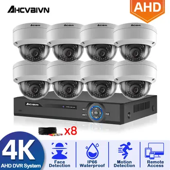 8.0 MP Omului de Detectare CCTV aparat de Fotografiat Sistem 4K de Supraveghere CCTV Kit 8CH DVR Video de Ieșire Kit de Securitate Ușor de Vedere la Distanță pe Telefon