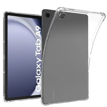 Silicon moale Caz Pentru Samsung Galaxy Tab A9 8.7 2023 SM-X110 SM-X115 X110 X115 la Șocuri TPU Transparent Airbag Spate Cove+Penr