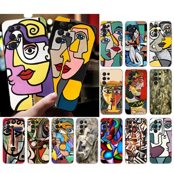 Picasso Arta Abstractă Vopsea Caz de Telefon Pentru Samsung S23 S22 S21 S20 Ultra S20 S21 S22 S10E S20 S21 FE S10 Plus