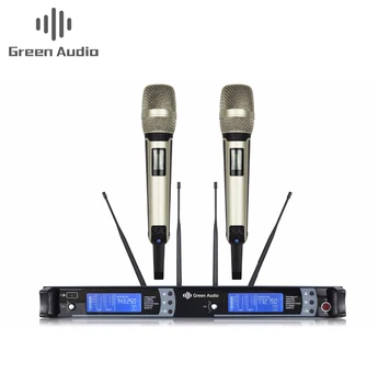 GAW-9000 de vânzare de Top în Ablibaba microfon wireless profesionale UHF wireless microfon Verde Audio