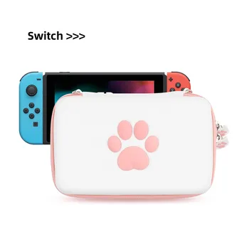 GeekShare Pisica Roz Gheara Desfasoara Caz pentru Nintendo Comutator de Călătorie Pungi de Depozitare Pentru Comutator OLED NS Joc Consola Accesorii