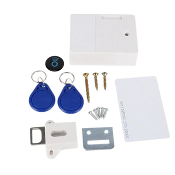 5X RFID Electronice Cabinet de Blocare DIY Pentru Lemn Sertar, Gata De Utilizare & Programabile(Alb)