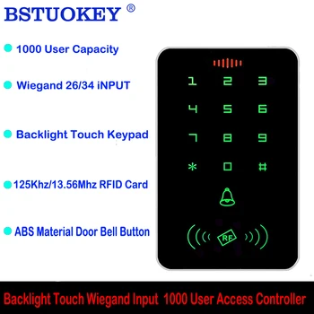 Lumina de fundal 125Khz RFID 13.56 Mhz Independent Acces Control Tastatura, Cititor de Carduri 1000 de Utilizator Wiegand de intrare de Proximitate de Intrare de Blocare a Ușii