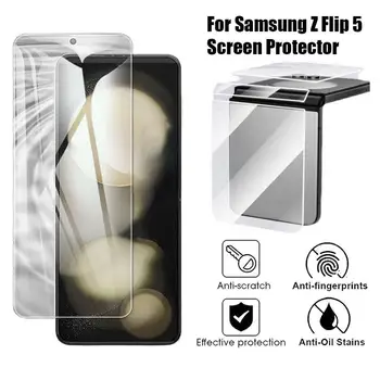 Hidrogel Film Pentru Samsung Galaxy Z Flip 5 5G 9H HD Clare Mată Corp Plin cu Ecran Protector Anti Scratch Moale TPU Film