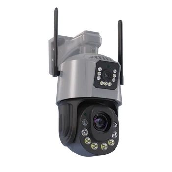 6MP 18X Zoom ICsee APP Dual Lens 4G/WIFI Camera IP Full Color AI Umanoid de Detectare Wireless PTZ Acasă de Securitate CCTV Monitor