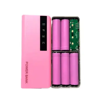 5x18650 Power Bank Baterie Cutie Dual USB Încărcător de Telefon Mobil DIY Shell Caz de Încărcare Titular cu Display Digital Ecran