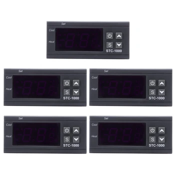5X 220V Digital STC-1000 Controler de Temperatura Termostat Regulator+Sonda Senzor