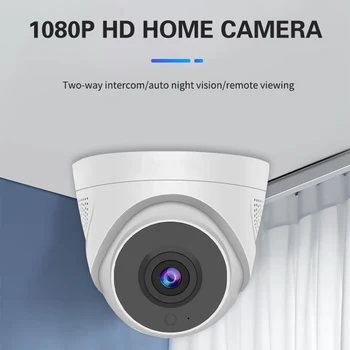 WiFi Camera IP Wireless HD 1080P Video de Supraveghere IR Viziune de Noapte Acasă Două căi Audio de Securitate 2.8 mm Dome Camara cu Microfon
