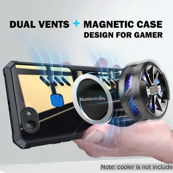 Rzants Caz pentru VIVO V7 4G Disipare a Căldurii Grafen Magnetic Acoperire Wireless Clar Subțire Slim Carcasa Telefon Pentru Gamer