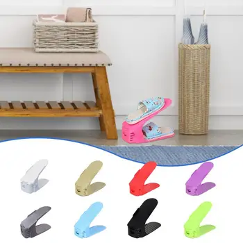 3-Nivelul de Pantofi Stivuitor Reglabil Strat Dublu de Stocare Organizator Pantofi Titular pentru Adidași, Papuci de casă Sandale Plate decor acasă consumabile