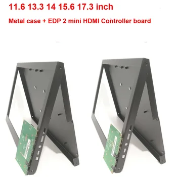 Aliaj metalic cutie de caz compatibil ecran panoul de caz + mini Micro 2 compatibil HDMI EDP Controler de bord kit DIY universal