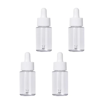Clar Sticlă Flacon Picurător 80ML Sticle de Sticlă 4buc pentru Uleiuri Esențiale Aromoterapie substanțe Chimice de Laborator Farmacie Călătorie