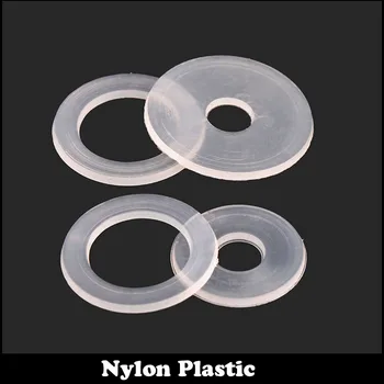 50pcs M20 M20*30*1 M20X30X1 Clar Nylon de Plastic Simplu Garnitura Izolator Transparent Plat, mașină de Spălat