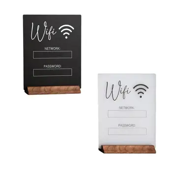 Parola WiFi Semn Foto Bloc Suport Portabil Centrala Decor Bord pentru Recepția Hotelului servește Mese de Cafea