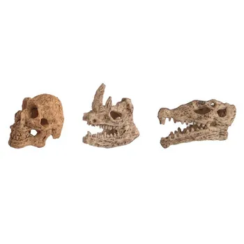 Dinozaur Fosil Modelul De Simulare De Mână-Pictat Vii Carnotaurus Craniu Fosil Figurina Pentru Copii Decor Acasă Rasina De Artizanat Cadouri