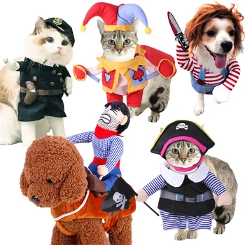 Moarte Papusa Costum de Câine Amuzant Petrecere Cosplay Noutate Pisică Câine Haine pentru Halloween, Crăciun, Drăguț Înfricoșător și Infricosator Costum de Companie