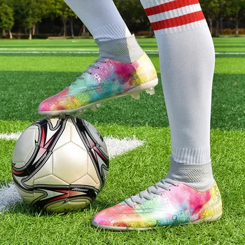 2023 Moda plin de culoare de Imprimare pentru Bărbați Ghete de Fotbal în aer liber Piroane Adidasi Unisex FG/TF Fotbal Profesionist Pantofi botas de futbol