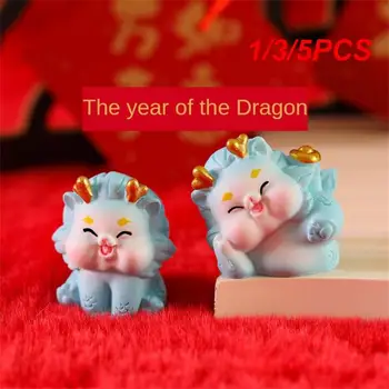 1/3/5PCS Festiv Mână Imagine Vie Mascota Micul Dragon Festiv la Bord Ornamente de dimensiuni Mici Și Modele în Miniatură