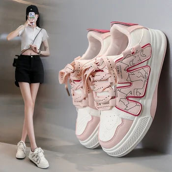 Vara Coreene Noi, Respirabil Alb De Sex Feminin Pantofi Pentru Femei Student Sport Casual Adidasi Zapatillas De Mujer Chaussure Femme