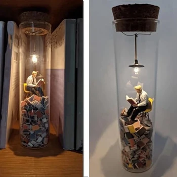 Tub De Testare Perspectivă, Desen,Artă Abstractă Figurină De Sticlă, Sculpturi Cu Lumina De Noapte,Acasă Decorative Durabil Ușor De Utilizat