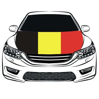 Regatul Belgiei drapelul național masina capac Capota 3.3x5ft/5x7ft 100%poliester,mașină capota banner