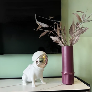 Spațiu Modern Câine Rășină Statuie, Acasă Tendință De Artizanat, Accesorii Decor, Camera De Zi Pridvor Dormitor Birou Desktop Decor