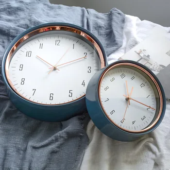 Runda Creative Ceas De Perete Din Metal De Lux Living Home Nordic Ceas De Perete De Epocă Cuarț Tăcut Unic Reloj De Pared Decor Acasă