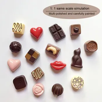 Autocolante De Simulare Alimente Juca Ciocolata Resin Art Design Tridimensional Drăguț Decor Acasă Magnet De Frigider Frigider Decor