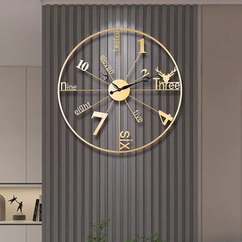 Modern De Lux Ceasuri De Perete Quartz Clasic Estetice Dormitor Ceas De Perete De Artă Originale Simplu Tăcut Cadru Gol, Administrat De Proiectare Acasă