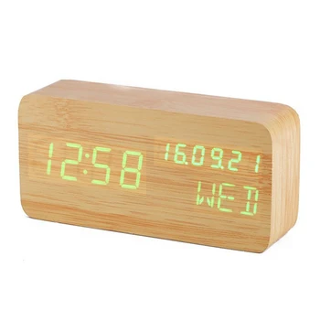 1 buc LED Oglinda Digital Ceas cu Alarmă de Temperatură Funcție de Amânare Birou Ceas de Masa USB de Încărcare Baterii 3AAA Ceas Electronic