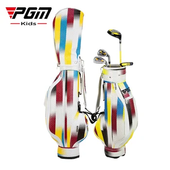 PGM Golf Stand Sac pentru Copii Junior Golf Standard Geantă Ușoară pentru Realizarea Buzunare Mari Durabil, rezistent la apa