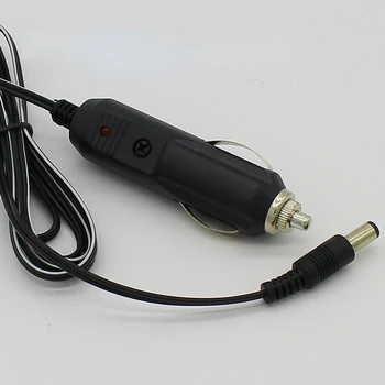 Bricheta auto 5.5*2.1 mm Plug Trabuc Conector de Alimentare Fuzionat Cu Lumina LED Cu 1,5 m Cablu de Capace