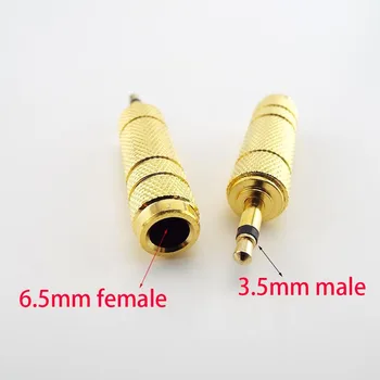 6.5 mm Priză de sex Feminin la 3,5 mm Mufă de sex Masculin Mono Amplificator pentru Căști Audio Adaptor Jack pentru Microfon AUX Converter s1