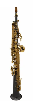 Bb soprano black nichel nichel luminoase cheie de aur saxofon soprano sax