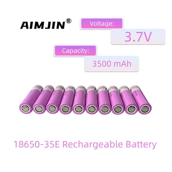3.7 V 3500mah 18650 Baterie Pentru Samsung 35E INR 18650 20A Lithium Lon Înlocuirea Bateriei Externe Baterie+Incarcator