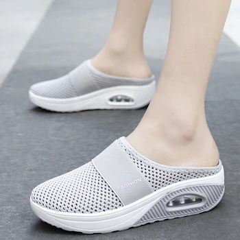Pantofi de vara pentru Femei Sandale Platforma Pantofi de sex Feminin Diapozitive Papuci de casă ochiurilor de Plasă Respirabil Usoare Doamna Încălțăminte Sandalias