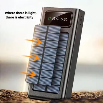 2023 Noi Tipuri de energie Solară portabil sursă de alimentare de Mare capacitate 20000mAh power bank 2.1 O taxa